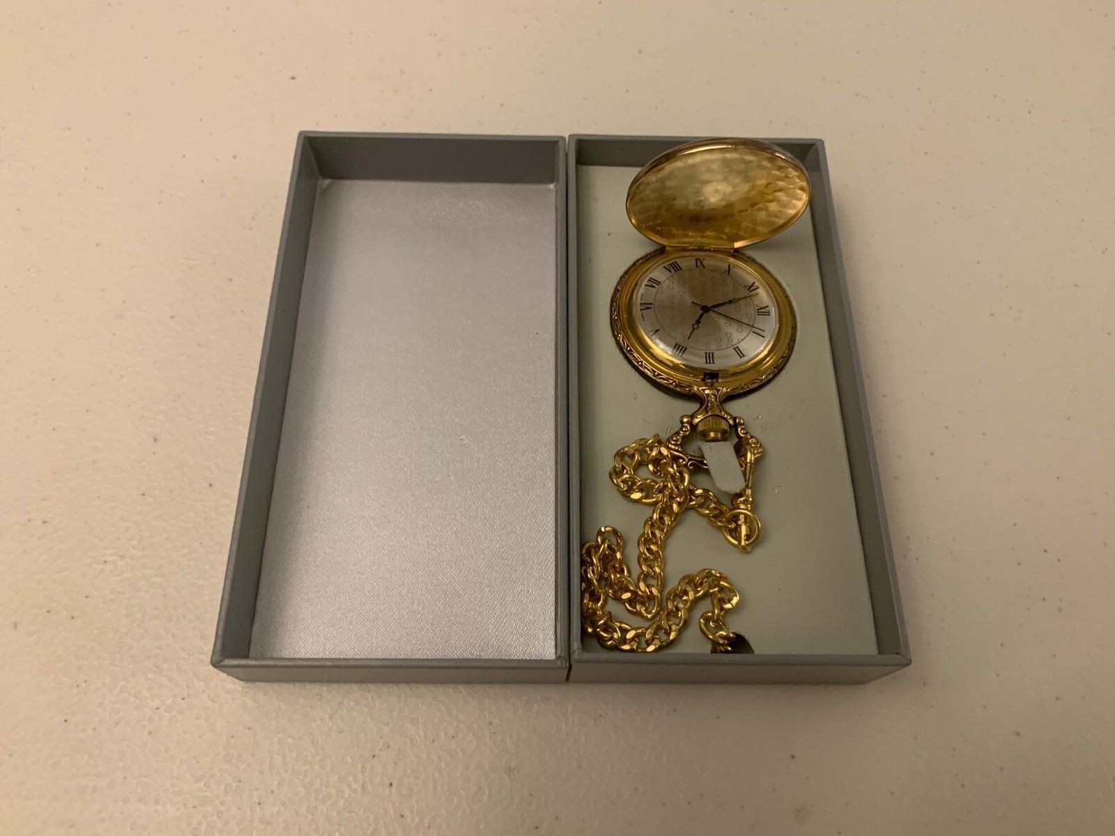 Men's Vintage Pocket Watch Majesti Swiss "Dad Number 1" With Box