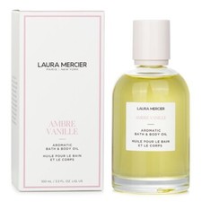 Laura Mercier Ambre Vanille Aromatic Bath  Body Oil 3.3oz New with box