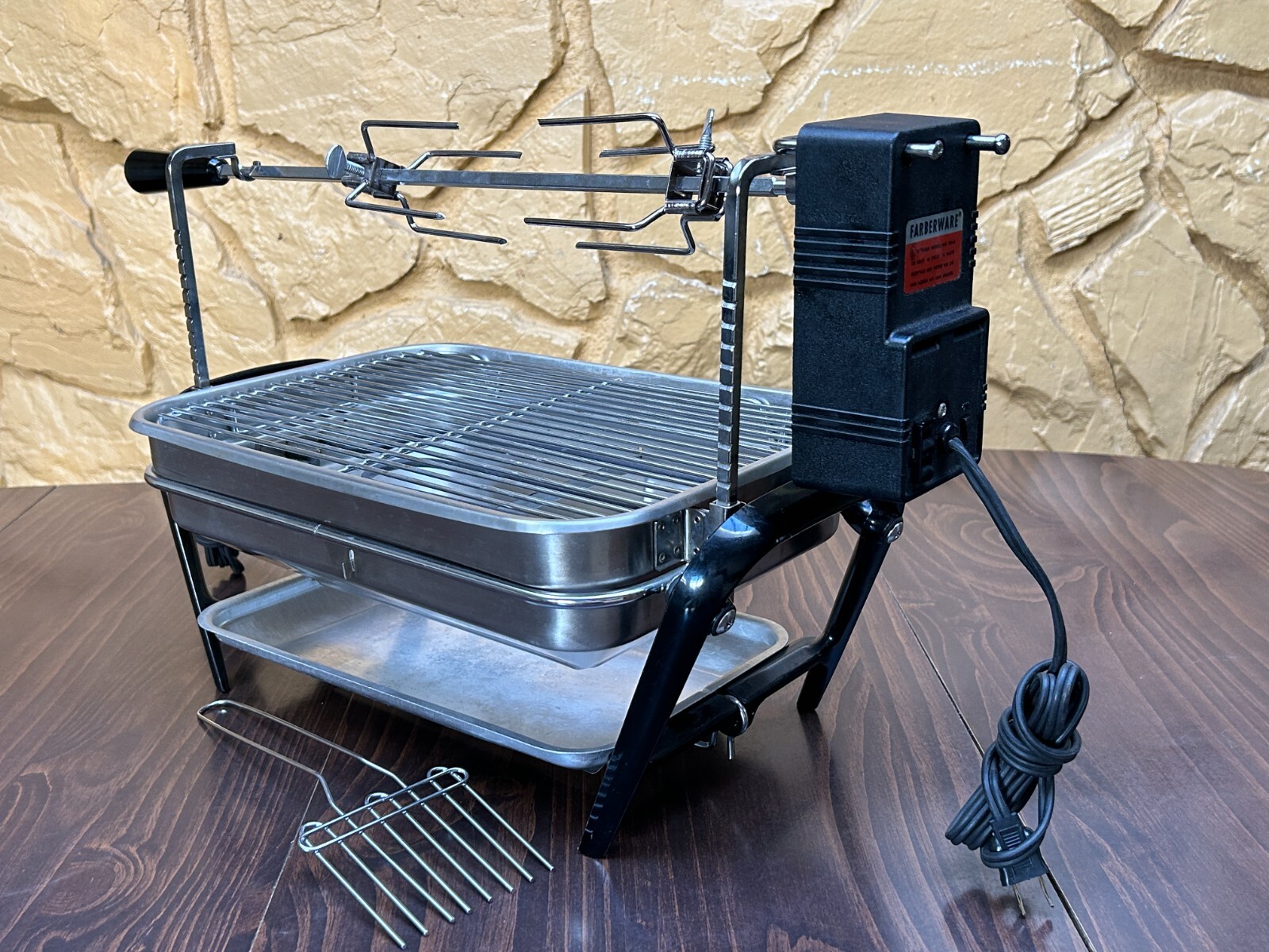 Farberware Open Hearth Indoor Electric Rotisserie Grill Model 450A
