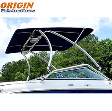 Origin Catapult Boat Wakeboard tower + Pro2 XL 1970V Tower Bimini Top 5 Yrs Wty