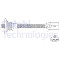 Delphi Lambdasonde Regelsonde Passend FüR Volvo V40 Kombi 1.8 1.6 2.0