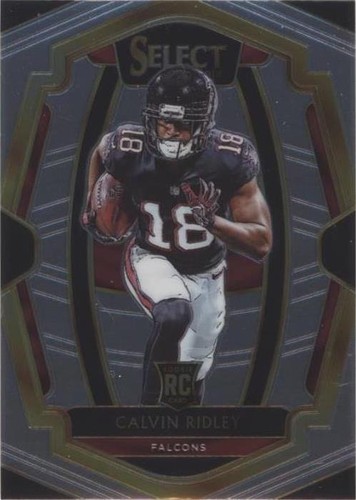 Calvin Ridley 2025 Panini Select Black and Red Prizm Shock