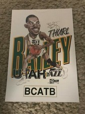 Vintage UTAH JAZZ THURL BAILEY SALEM SPORTSWEAR T-SHIRT PROTOTYPE PROMO 90S RARE