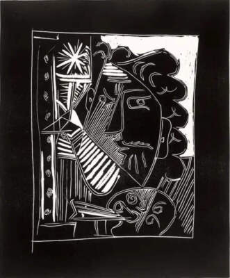 Picasso ''Painter with Palette, 1963'', Lithograph