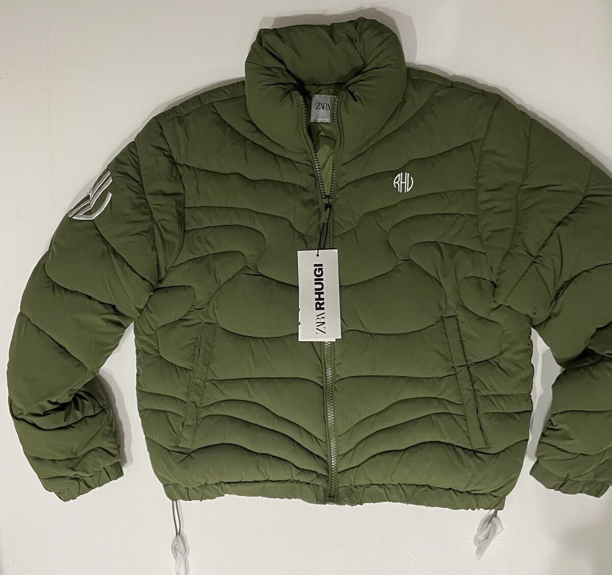 ZARA X RHUIGI PUFFER JACKET WITH ELASTIC CUFFS SIZE L-XL ZARA X RHUIGI PUFFER JACKET WITH ELASTIC CUFFS SIZE L-XL