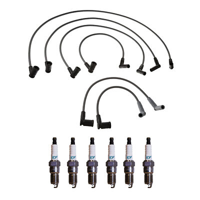 Denso Wire Set 8mm and 6 Iridium TT Spark Plugs 0.04 Kit For Mazda B3000 3.0L V6
