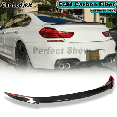 Carbon rear spoiler trunk wings spoiler lip for BMW F06 640i 650i M6 13-16