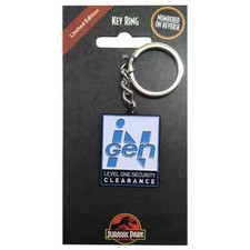 Jurassic Park InGen Llavero de Seguridad Edición Limitada Oficial Llavero de Metal LE