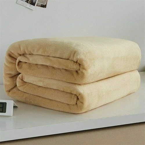 Soft for Bed Faux Fur Mink Solid Color Sofa Cover Bedspread Winter Plaid Blanket - Picture 15 of 25