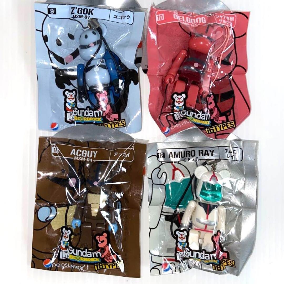 Gundam Bearbrick Pepsi Nex Vol.1 COMPLETE SET of 16 Be Gundam Bearbrick Pepsi Nex Vol.1 COMPLETE SET of 16 Be