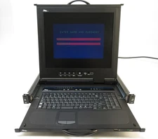 Middle Atlantic RM-KB-LCD17X8KVM - 17" Rackmount LCD Keyboard, 1 RU, 8 Port KVM