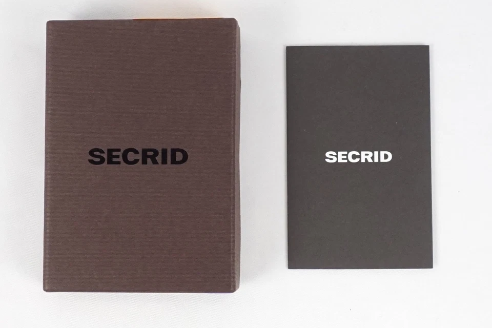 Lote de 2 billetera delgada de aluminio Secrid en azul noche mate y naranja/negro Rango Foto 2 de 4