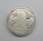 1982 Indian Chief Pocatello Idaho Railroad 1 Oz .999 Silver Proof Round