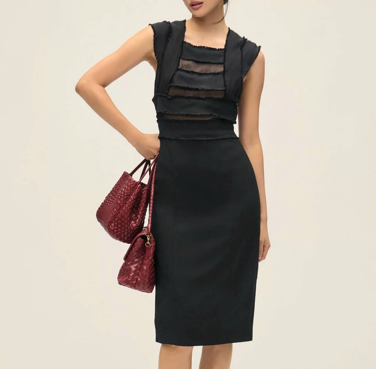 black silk lace mini dress Shona Joy - Maisie Lace Slip Mini Dress main image 0