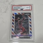 2018 PANINI PRIZM RED/WHITE/BLUE PRIZM #6 LEBRON JAMES PSA 10