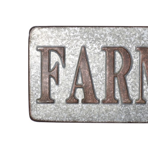 Indoor Farmhouse Metal Wall Decor Farmer's Market Sign Rustic Home Decoration US - Picture 5 of 9