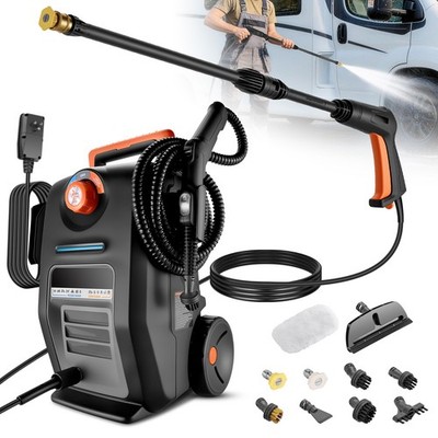 Multi-Function Pressure Washer Steam Cleaner 3000 PSI 1500W with Accessories