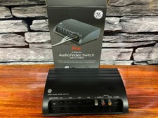 GE PRO 4-DEVICE AUDIO VIDEO SWITCH With S-VIDEO VCR DVD Retro GAMING Model 38807