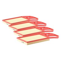 4X Luftfilter Mann-Filter C 4287/2 FüR VW Seat Skoda Polo III Ibiza II Cordoba