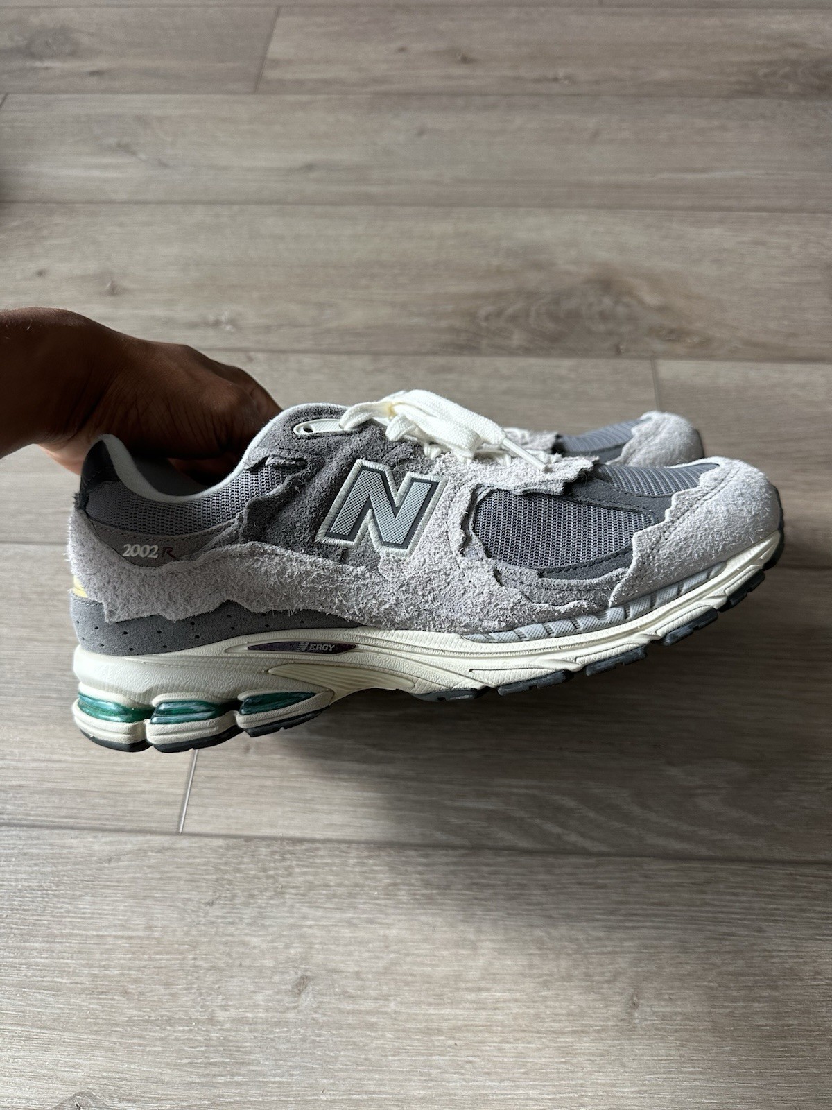 New Balance 2002R Protection Pack - Rain Cloud Sz 10.5 Worn Lightly