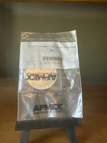 2021 Somalia Silver Elephant 1 oz — photo from the most recent tracked eBay sale