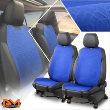 Universal First Front Row Bucket Seat Cover Cushion Protector Protex Series Blue
