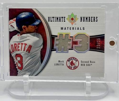 2006 Upper Deck Mark Loretta Ultimate Numbers Game Used Jersey /35 Red Sox SP