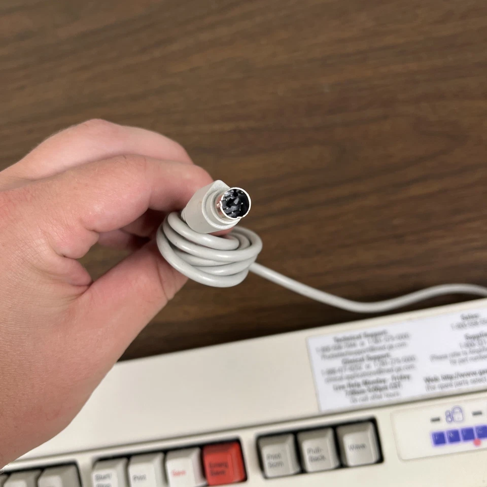 GE Unicomp-Made IBM Model M UNZ3416 Mechanical Keyboard Buckling Springs 101 Key - Image 2 of 4