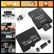 64GB MicroSDXC Cards 2-Pack A1 U3 V30 with Adapter  USB Reader - High Endurance