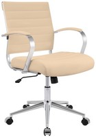 BüRostuhl Oakland Echtleder Creme