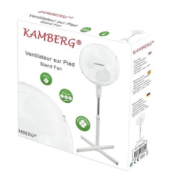 Ventilador De Pie Kamberg 40 Cm