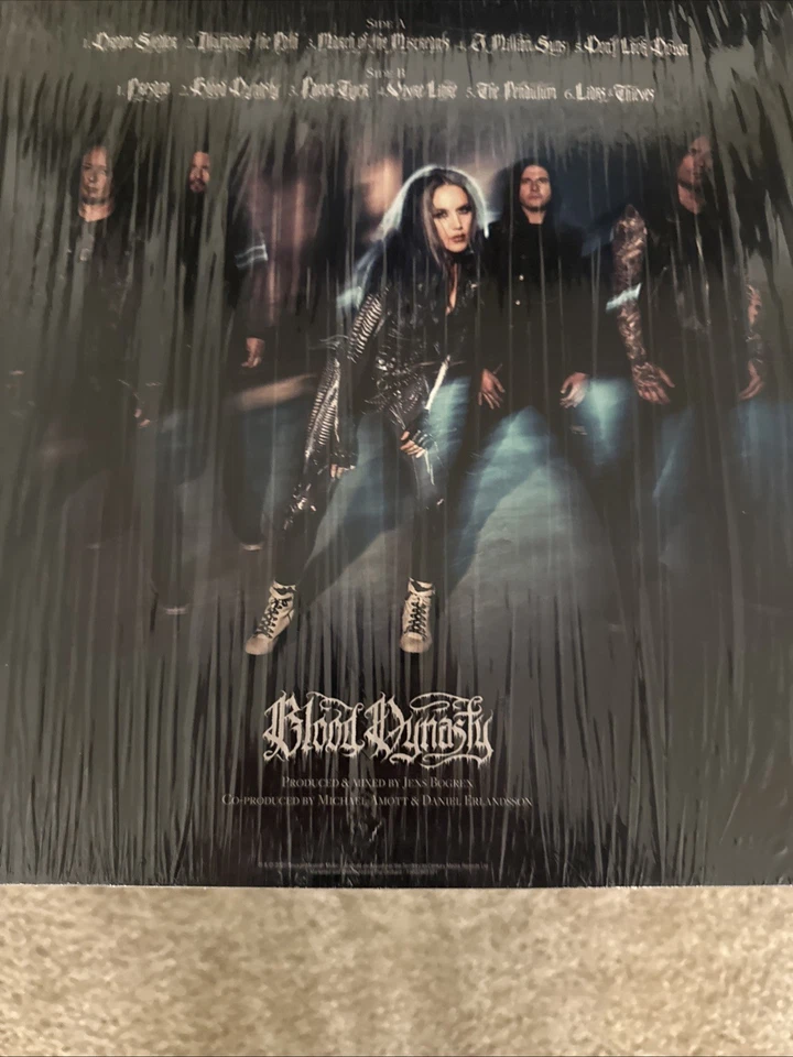 Arch Enemy Blood Dynasty SIGNED BY BAND Black Ice Limited 180 Gr Vinyl - Image 3 of 4