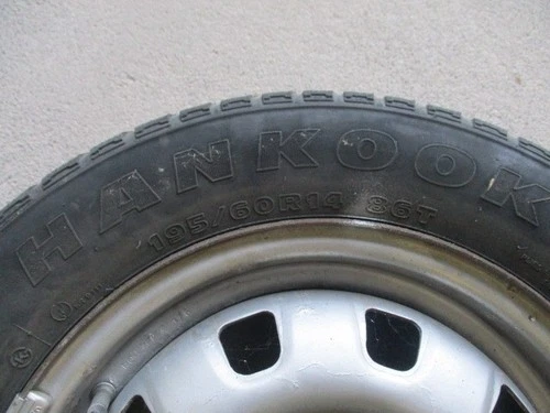 !!!  4x Winterreifen 195 / 60 R14 86 3-5mm + 4x Felgen 5,5Jx14 ET46 Hyundai  !!! - Bild 4 von 23
