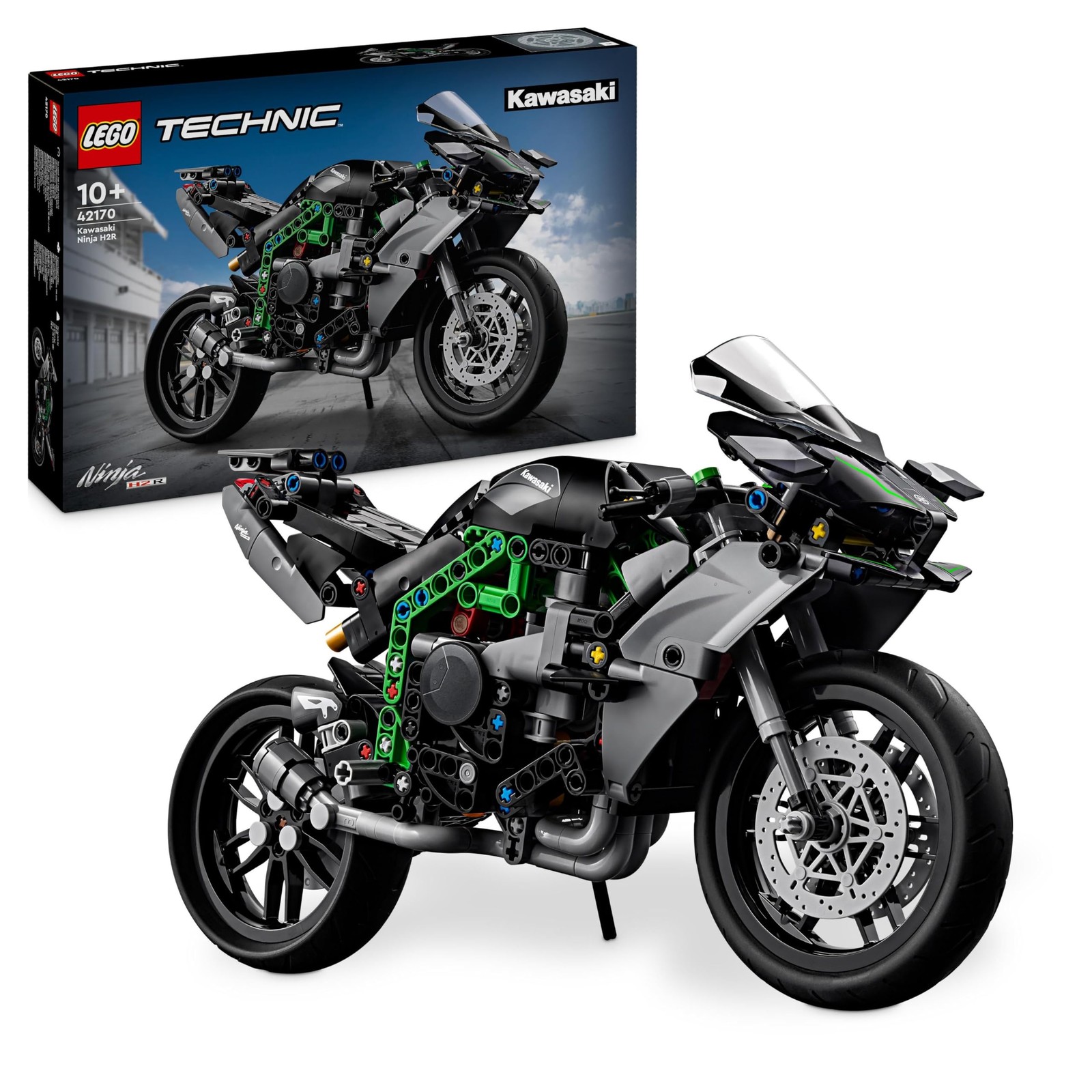 Technic Motocicletta Kawasaki Ninja H2R Giochi per Bambini e Bambine da 10 Anni