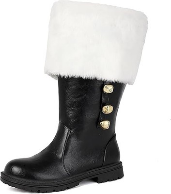 Santa Claus Boots Christmas Shoes Mens/Unisex [Mens 8-9] [Womens 10-11] NOB