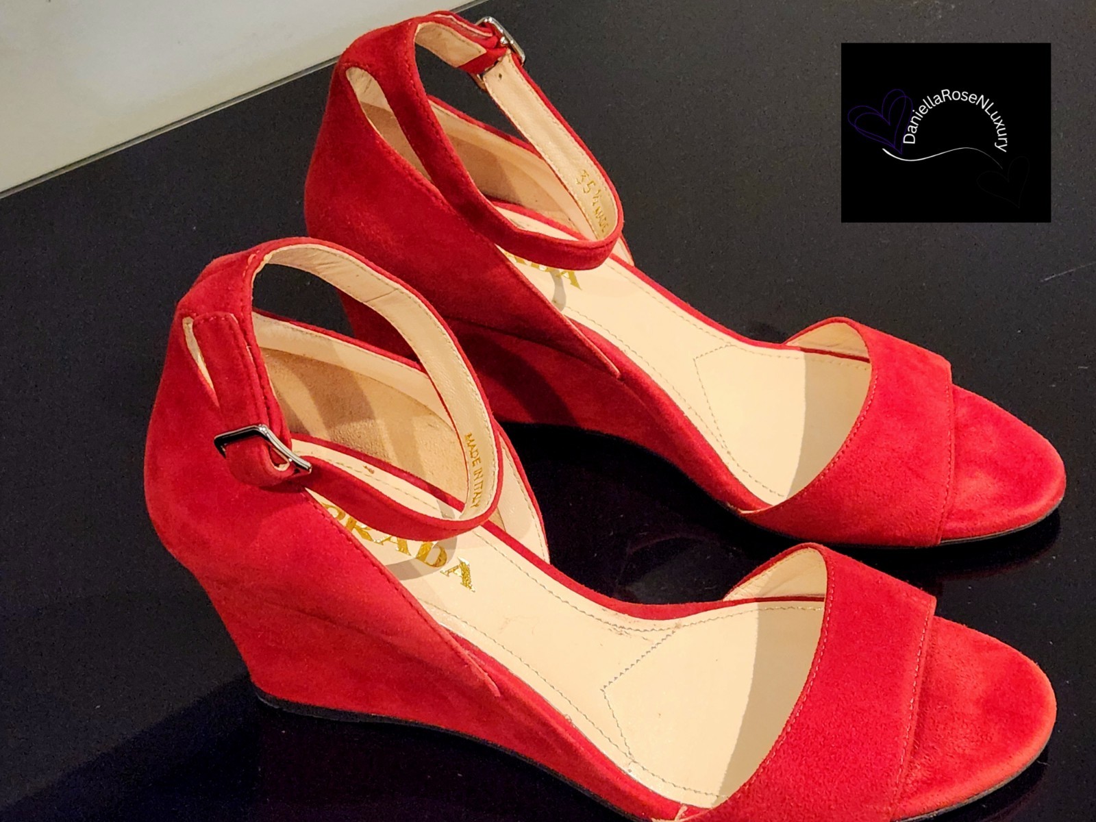 PRADA Basic Slingback Wedge Sandal - image 7