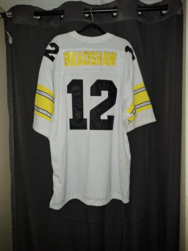 Mitchell And Ness Hombres 56 Pittsburgh Steelers Terry Bradshaw 1975 Retroceso  Foto 2 de 2