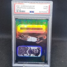 2021 Jonathan Kuminga Chronicles Draft Picks GALA RC GOLD #4 /8 PSA 9 MINT DP