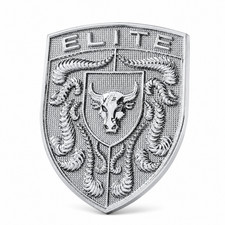 Chrome Silver Brahma Bull Hood Emblem For Porsche - 67mm X 50mm - Eliteauto3k Chrome Silver Brahma Bull Hood Emblem For Porsche - 67mm X 50mm - Eliteauto3k