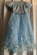 Girls Frozen  Elsa  Costume With Accessories