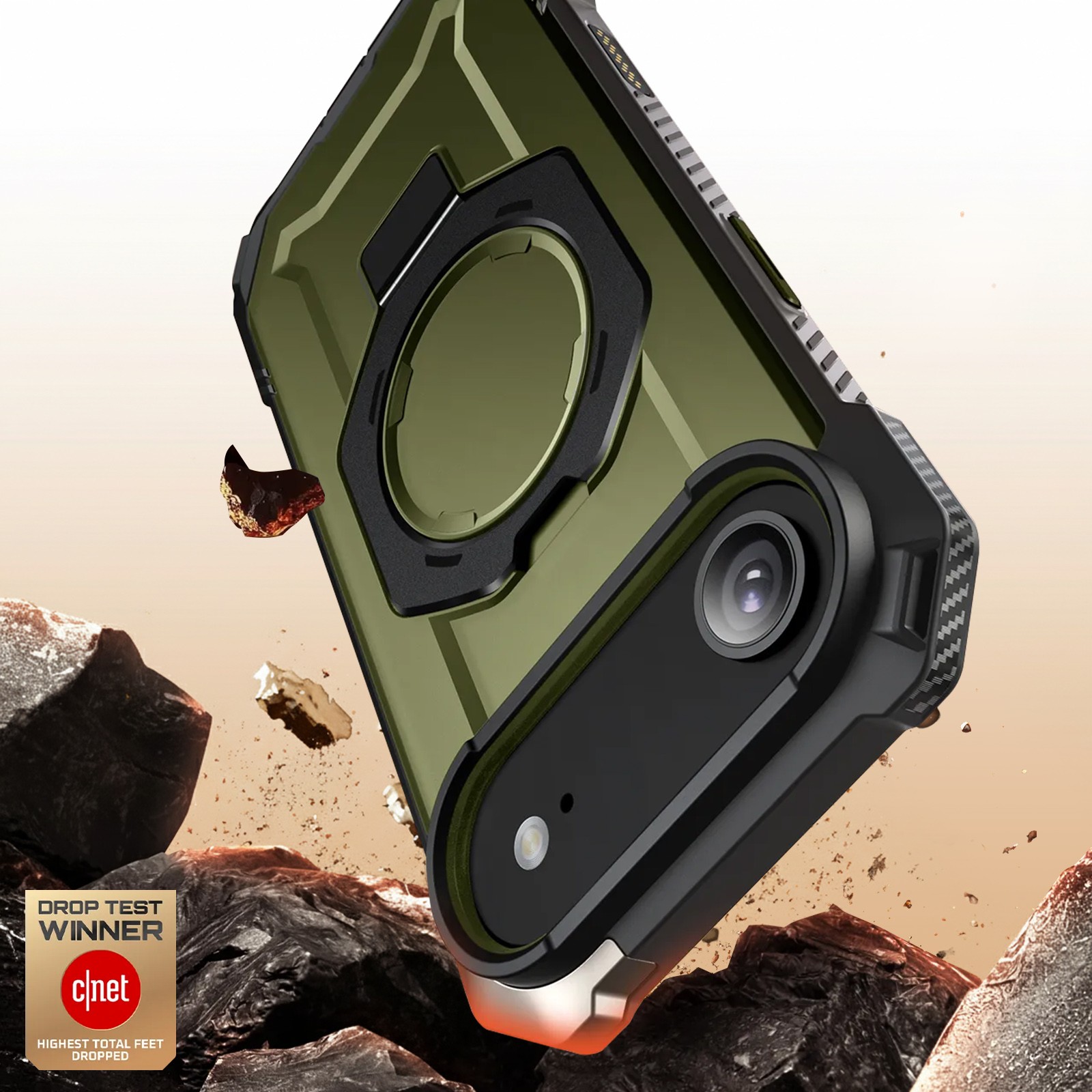 Coque iPhone Air Supcase contre les Chutes avec Support Mains Libres