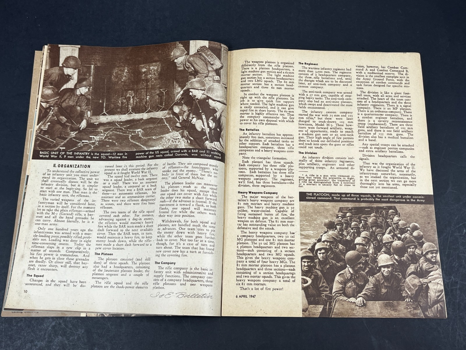 Post WW2 1947 US Army Infantry Troop Magazine German Occupation Army Day Week