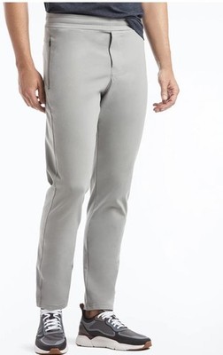 Public Rec Gamechanger Mens Gray Slim Fit Performance Pants Sz 34x28 Athleisure