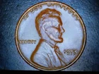 1955 Lincoln. Wht. Cent W/ Obv Cracked Skull. Ben Cond Circ In Good Cond. Coin.
