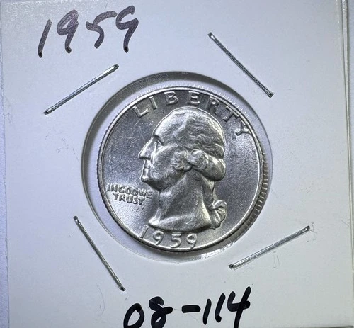 1959 25c SILVER Washington Quarter UNCIRCULATED (08-114)