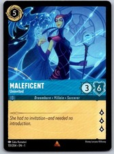 Maleficent - Uninvited 151/204 Rare The First Chapter Lorcana Near Mint