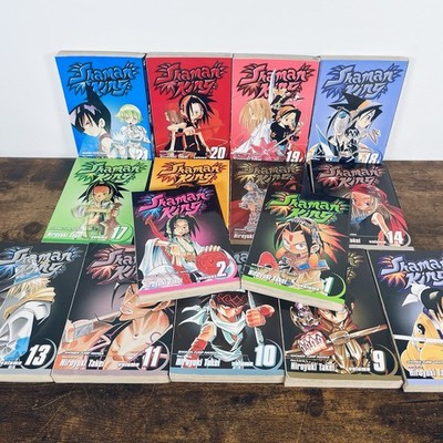 Shaman King Original Manga Lot x 15 Volumes 1, 2, 8-10, 13-21 Hiroyuki Takei VTG