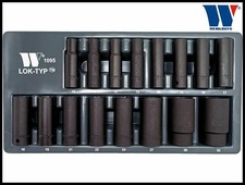 Welzh Werkzeug 1/2 Deep Impact Socket Set 16pc Lok-Typ Works On 85% Rounded Nuts