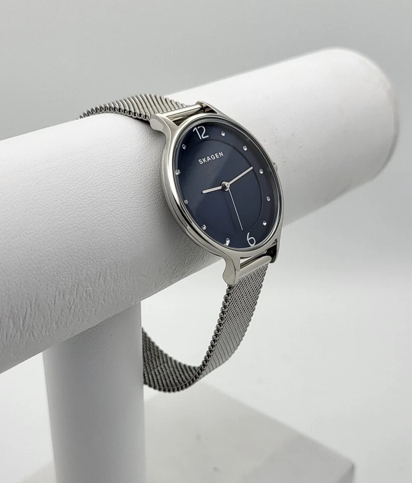 Skagen SKW2307 Women's Anita Lille Blue Dial Stainless Steel Mesh Band Watch - Image 3 of 4