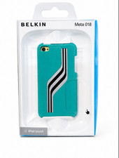 Protective Molded Cover Case Texture Apple iPod Touch Green Belkin Meta 018